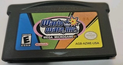 Wario Ware Inc: Mega Microgames (GBA, Nintendo Game Boy Advance, 2003)
