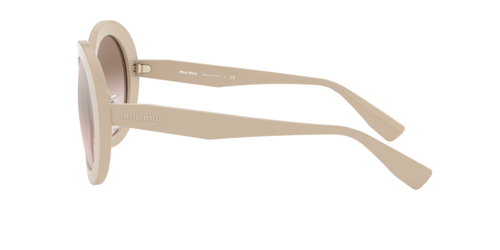MIU MIU Sunglasses MU04VS 158204 CORE COLLECTION 04VS Beige + Brown/Silver - Picture 6 of 17