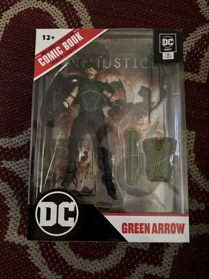 McFarlane Toys DC Green Arrow  7'' Figure With Injustice 2 Comic Book Page Punch
