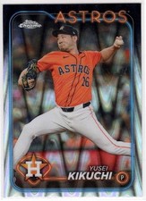 2024 Topps Chrome Update #USC103 Yusei Kikuchi RayWave Refractors