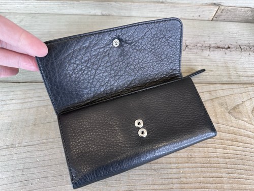 Osgoode Marley Cashmere BLACK Leather Womens RFID Blocking Card Case Wallet 1218 - Picture 7 of 8