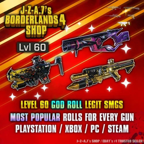Borderlands 4✨LEGENDARY PEARLESCENT LVL 60 SMG BL4, WEAPONS, GEAR ✅PC-PS-XBOX✨
