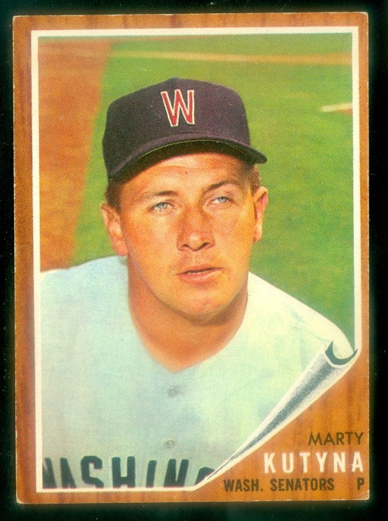 1962 TOPPS #566 MARTY KUTYNA EX