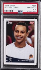 2009 TOPPS #321 STEPHEN CURRY ROOKIE RC PSA 8.5