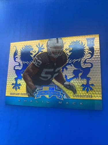 2014 Panini Rookies And Stars Blue Crusade Khalil Mack (RC) #34 - Picture 4 of 4