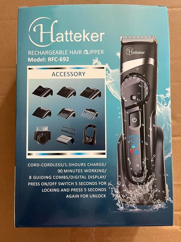 Hatteker Profi Haarschneidemaschine Haarschneider Herren Bartschneider - Bild 6 von 11