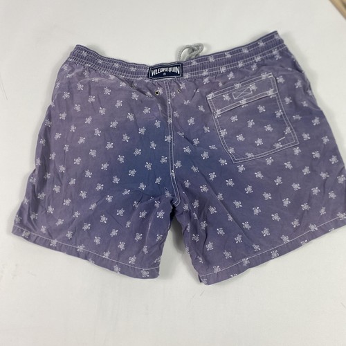 Vilebrequin Badehose Herren XL blau verwaschen Schildkrötenmuster ungefüttert Boardshorts - Bild 12 von 13