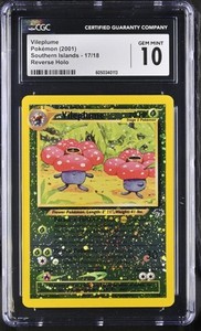 CGC 10 GEM MINT Vileplume Southern Islands 17/18 Reverse Holo Pokemon Card