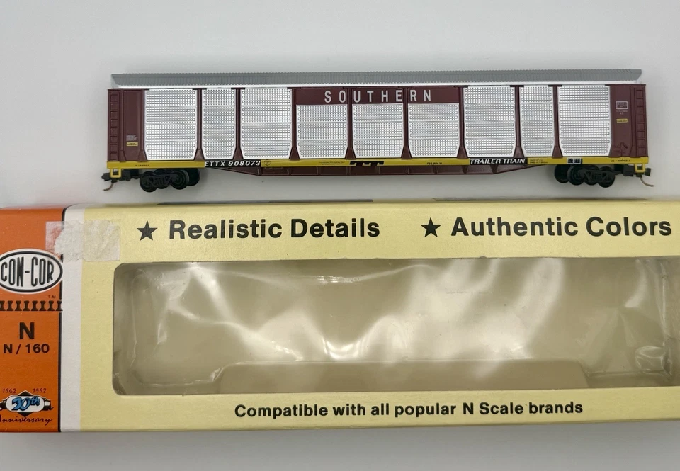 RARE NIOB N Con-Cor 0001-603003 (03) Tri-Level Auto Rack Car Southern ETTX908773 - Image 2 of 4