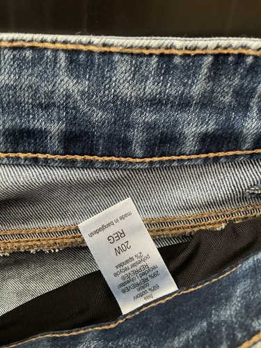 M Jeans By Maurices Damen 20W Slim Short Straight Ankle High Rise Distressed - Bild 10 von 12