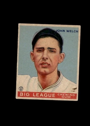 1933 Goudey Big League Chewing Gum John Welch #93 Poor Condition