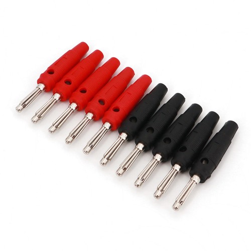 10Pcs Brass High Current 4mm Male Stackable Screw Type Banana Plug Connector - Picture 26 of 31