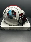 Pro Football Hall of Fame Autographed Mini Helmet & Visor Beckett Authenticated