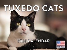 Tuxedo Cat Calendar 2026 Monthly Wall Calender 12 Month 12x18