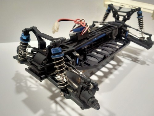Raro* Kyosho Laser Zx5 - Passeggino Elettrico 1/10 Spazzolato Zx-5 - Senza Pneumatici