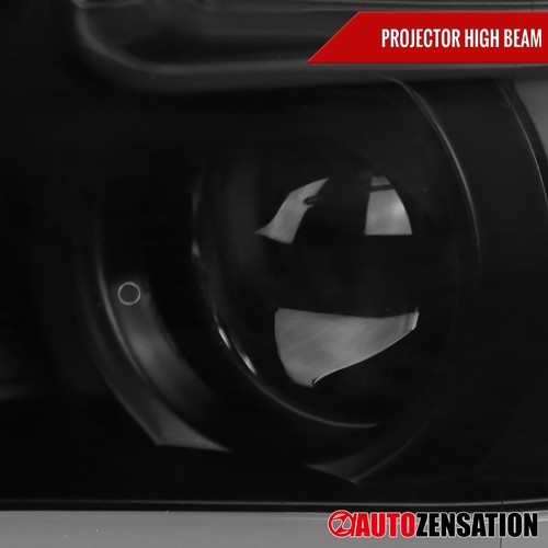 Fit 2015-2017 Ford F150 Black Smoke LED Bar Projector Headlights Headlamps 15-17 - Picture 8 of 10