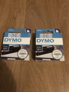 Lot X2 Ruban DYMO 40914 Couleur de ruban: blanc Couleur de police:bleu 9 mm 7