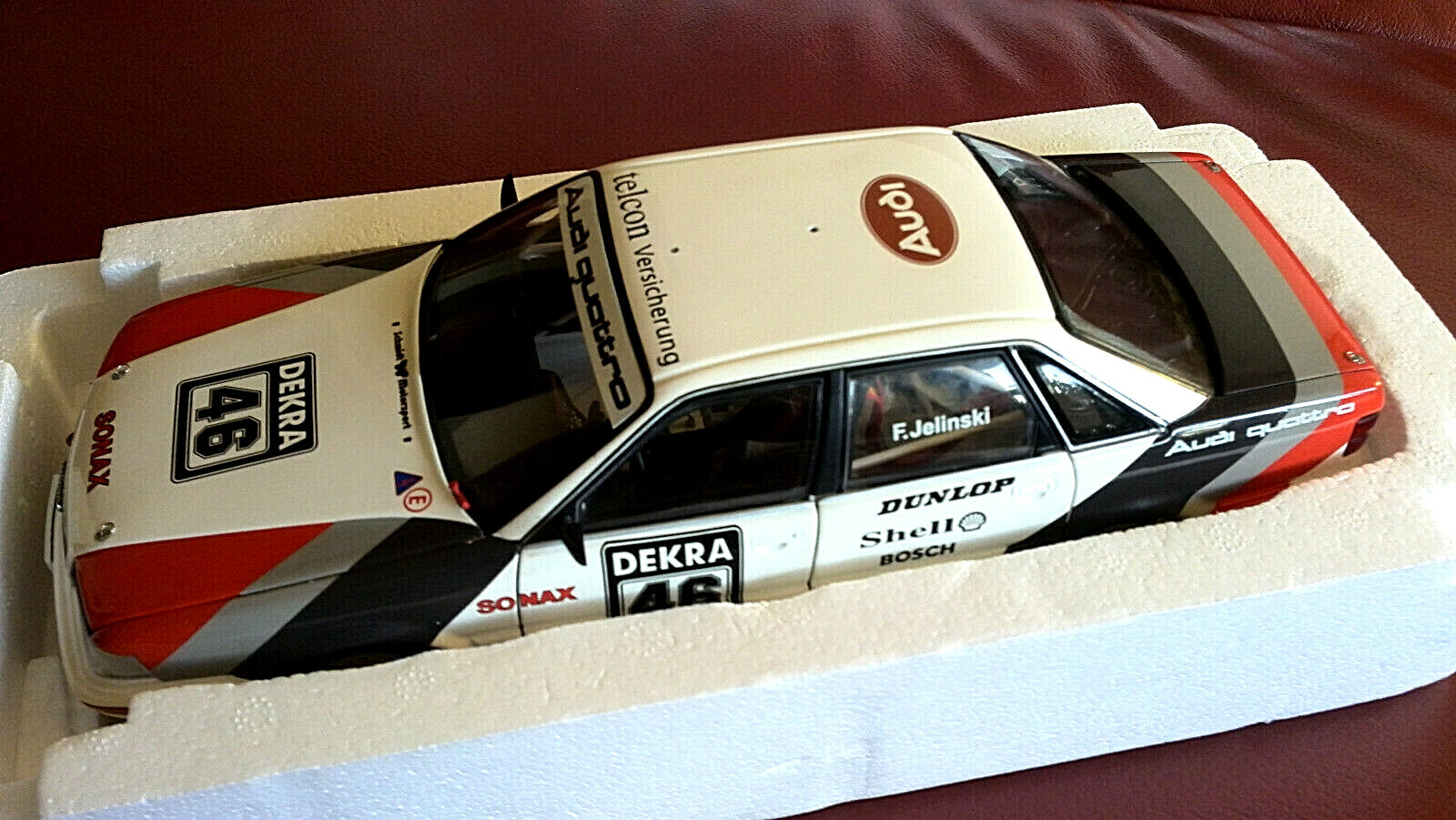 Audi v8 quattro, Minichamps, 1 18,dtm 1990 f. f. f. jelinski, escaparate con embalaje original c66953 Audi v8 quattro, Minichamps, 1 18,dtm 1990 f. f. f. jelinski, escaparate con embalaje original c66953