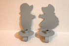 Tin Again Unfinished Set Metal Amish Boy & Girl Candle Sconces to Tole Paint New