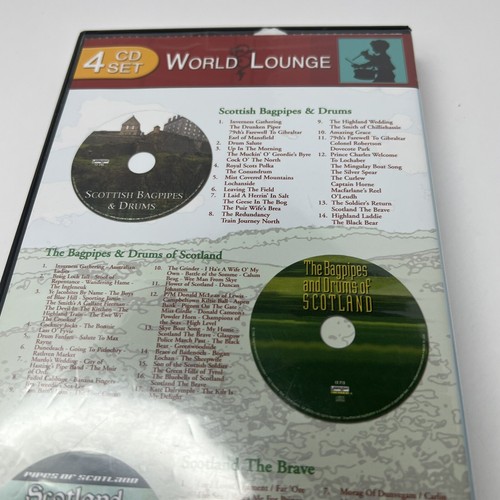 4 CD Set Bagpipes & Drums of Scotland Bonnie Hills Scottish Pipes The Brave - Picture 4 of 7