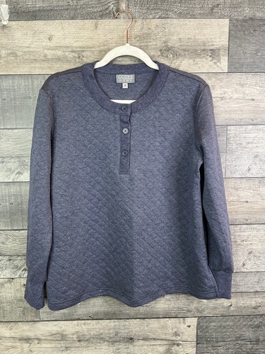 Conjunto de pijama acolchado Cozee Home para mujer pequeño azul ropa de salón informal 2 piezas - Imagen 2 de 8