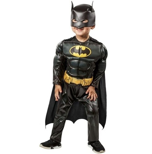 DC Batman Toddler Boys Halloween Costume 4T Rubies II Muscle Chest - Picture 2 of 17