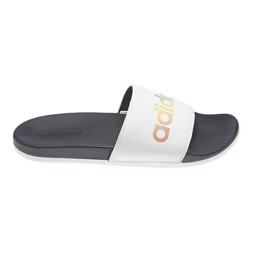 adidas Unisex Adult Adilette Comfort Slides Color Black/White/Multicolor Size 12