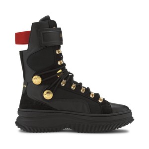 Puma Women's Deva Boot X Balmain Puma Black Sneaker Boots 37217801 NEW