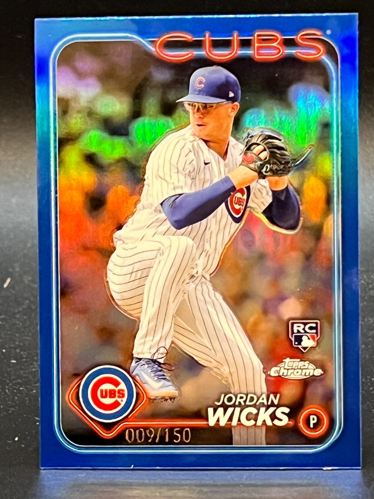 2024 Topps Chrome #67 Jordan Wicks Cubs RC Blue /150