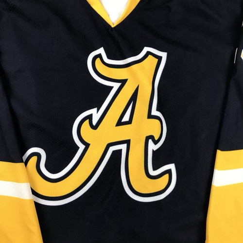 Avalanche Hockey Jersey Mens Medium Blue Yellow NCCHL TCNJ #25 ProJoy Shirt - Picture 2 of 10