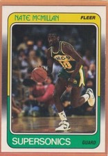 1988-89 FLEER BASKETBALL NATE MCMILLAN #110 SUPERSONICS NMMT *96581