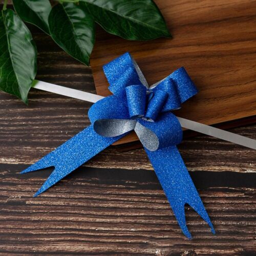 10 Pcs Solid Color Ribbon Pull Bow Gift Wrapping Ribbon Strings Pull Bow Knot - Picture 6 of 20