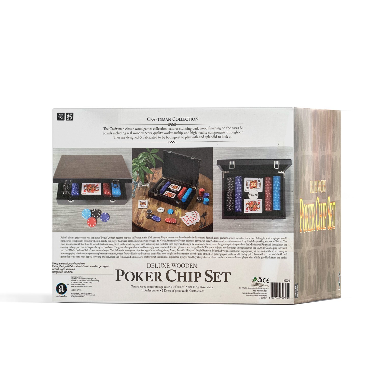 Deluxe Wooden Poker Chip Set eBay