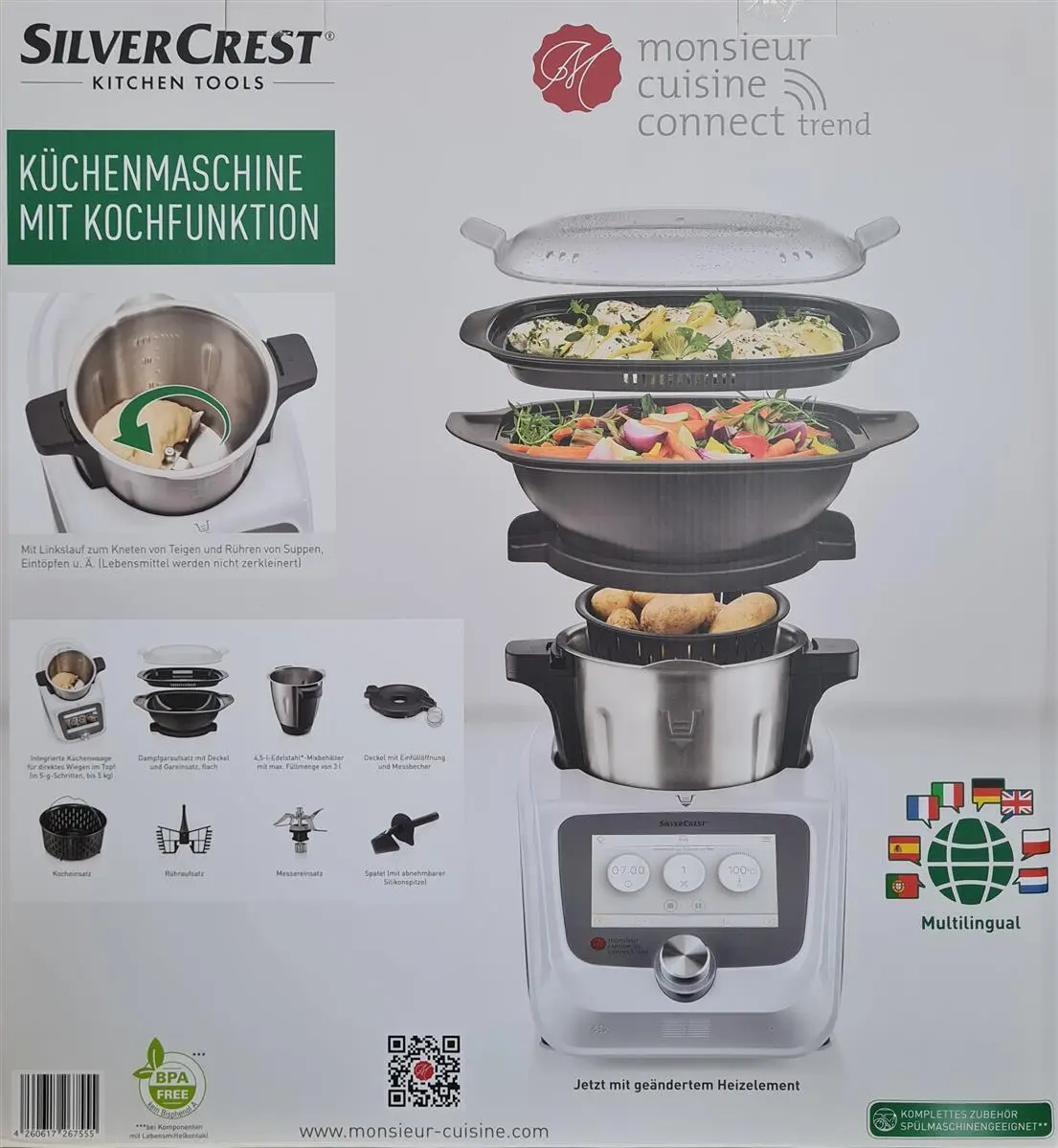 SilverCrest Monsieur Cuisine connect trend SKMC 1200 F6 Küchenmaschine -  Neu OVP | eBay