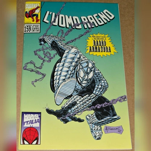 Rare VHTF Web Spider-man 100 Italian 1st App Spider-armor 1993 L'oumo Ragno 159