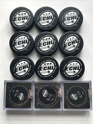 READING ROYALS ECHL HOCKEY PUCKS 12 TOTAL EAST COAST HOCKEY LEAGUE PUCK LOT - 第 2/12 張圖片