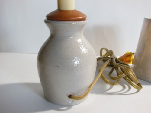 VTG 1996 Salmon Falls Stoneware RARE Pennsylvania Blue Elec Mini Lamp Nightlight - Picture 6 of 7