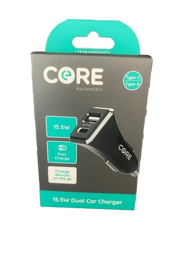 Core 15.5W Dual Car Charger Type-C And Type-A - 第 2/5 張圖片
