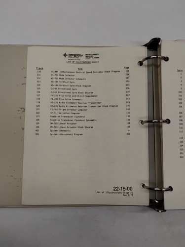 Sperry SPZ-109 Integrated Flight Control System Maintenance Manual-Original - Picture 7 of 24