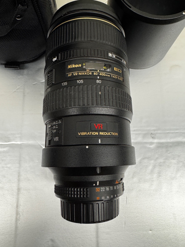 Nikon AF VR-NIKKOR ED 80-400mm F/4.5-5.6 D Lens with accessories - Picture 6 of 7