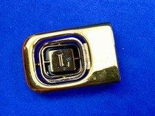 Small Gold Tone Letter Initial P On Moving Vintage Belt Buckle