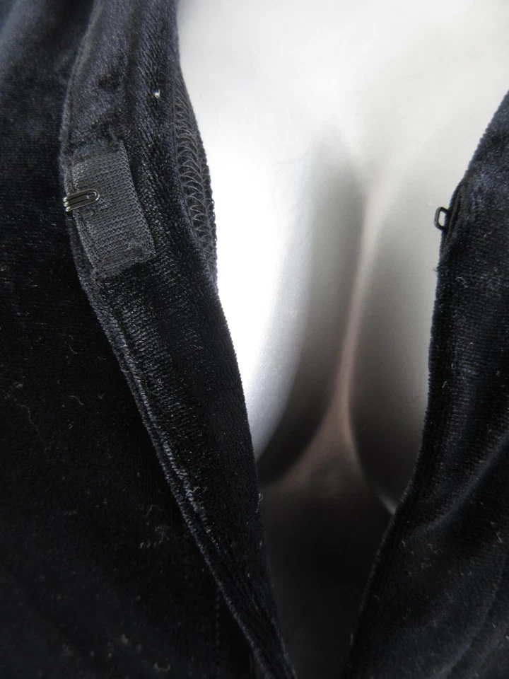 Liz Claiborne блузка черный бархат 2 X куртка слой длинным рукавом нарядный шикарный топ - Изображение 3 из 4