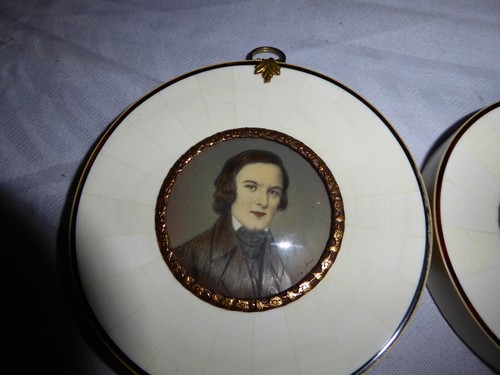 Haffke Miniatur Lupenmalerei verschiedene Berühmtheiten ,3Stk. , 24432 - Bild 4 von 9