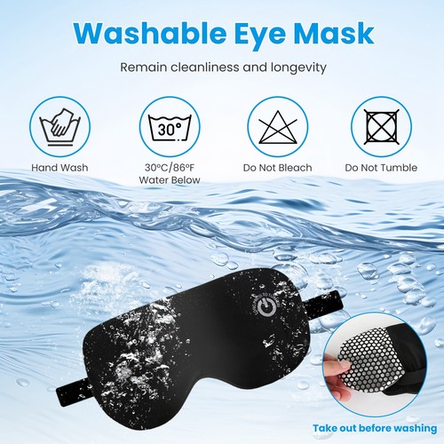 Heated Eye Mask -Cordless Eye Mask for Dry Eyes, Christmas Gifts, Improved Sleep - Picture 11 of 28