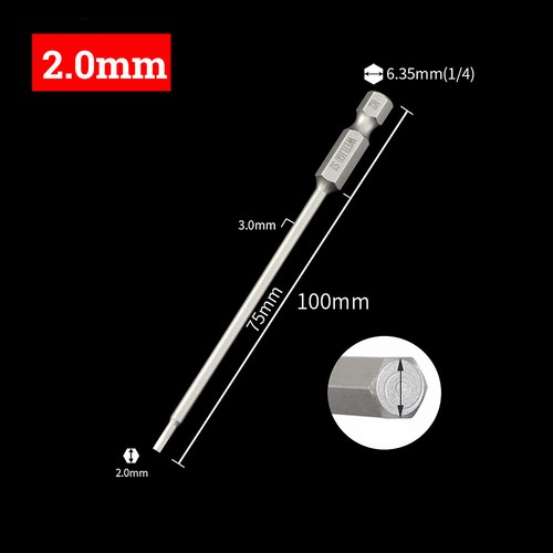 1/4 Hex Key Allen Bit 1.5mm-12mm Quick Change Connect Impact Driver Power Drill - Picture 24 of 34