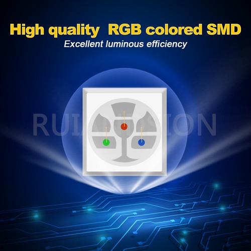 1PC T10 LED Remote Control W5W RGB Color Changing Flash Car Light Ruiandsion - Picture 5 of 8