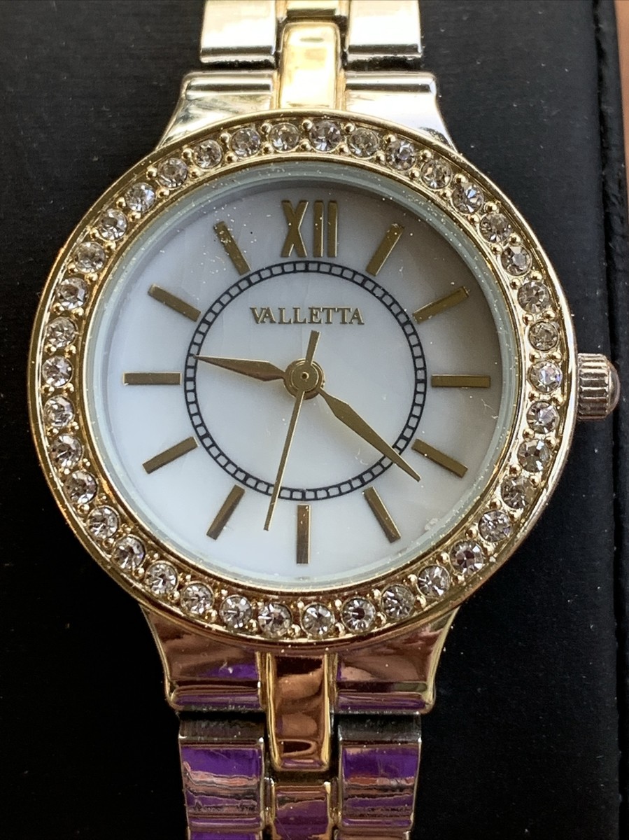 VTG MARTA Quartz Watch - Leather Band - Rhinestone Accent Embassy Quartz Wrist Watch - Etsy main image 4