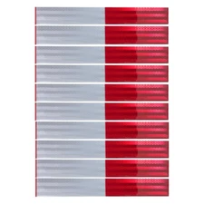 10Pcs Reflective Tape Waterproof Self Adhesive Trailer Reflector Safety Caution