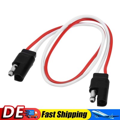 2-Pin SAE Plug Extension Cable Professional Flat Wire Connector Useful Reusable 