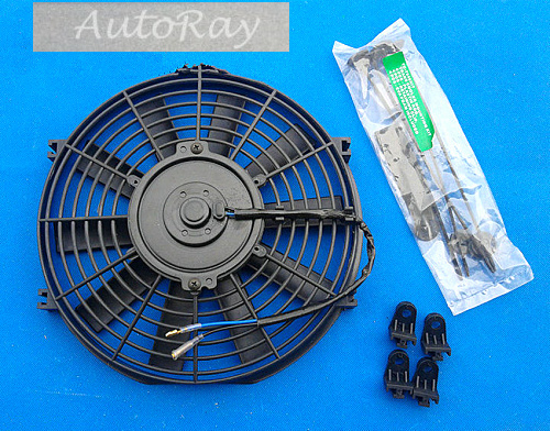 12'' 12 Volt 12 inch Thermo Fan Electric Cooling Fan and Mounting Kits - Picture 3 of 6